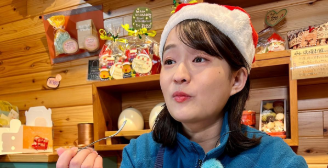 TBS 篠原梨菜アナ、住吉で早朝グルメ！クリスマスイブに笑顔を届ける