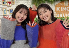 若林有子、「王様のブランチ」で偶然の色違いコーデ披露！未来ちゃんと姉妹のような仲良しショットにファン歓喜