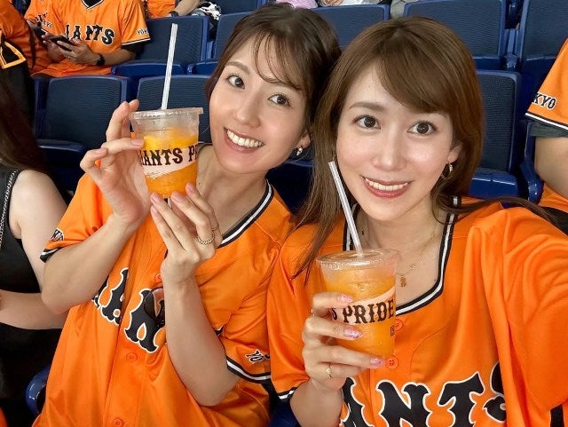 中川安奈アナ、日ハムVSジャイアンツ戦を