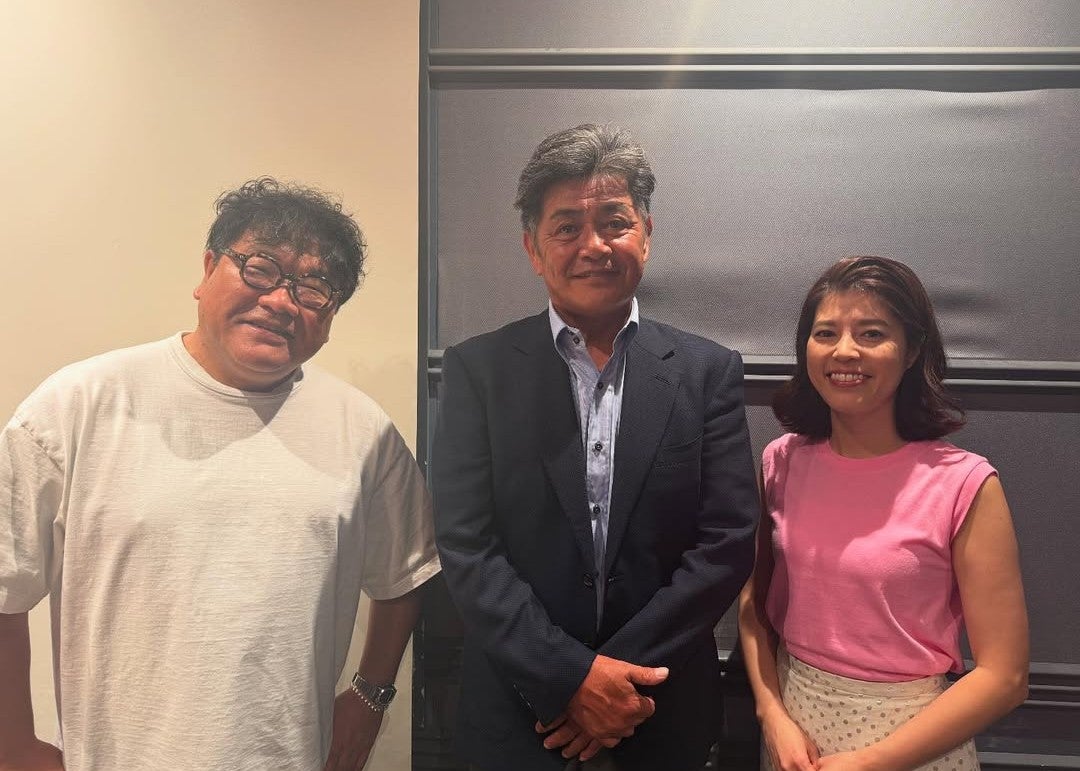 工藤公康が“ラジオ共演”で笑顔！カンニング竹山＆神田愛花との貴重な3ショット公開