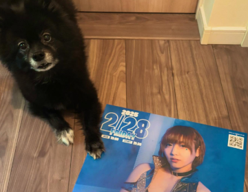 「ポスター届いたよ！」長谷川美子、愛犬との可愛すぎるショットにファン歓喜