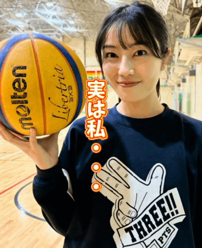「私、実は…」美女スポーツリポーター、”めっカワ”なバスケットシーン初公開に反響続出！「3ポイントが得意です」