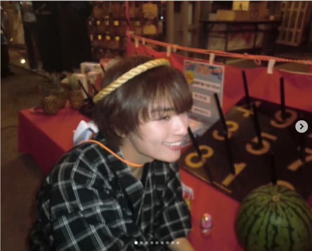 大西流星　夏祭りショットで『フルーツ飴無限に買ってあげたい』