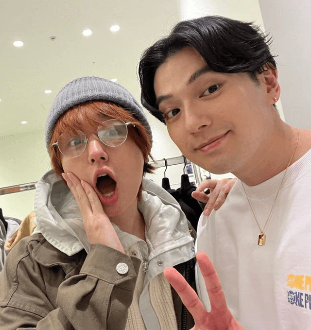 熱愛報道の伊野尾慧が最新ショットを公開　“ピーチガール”以来の2ショットに「いいねがたりない！」