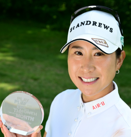 女子ゴルフ 木戸愛が7月度「プレー・オブ・ザ・マンス」受賞！資生堂が選出した決定的一打とは