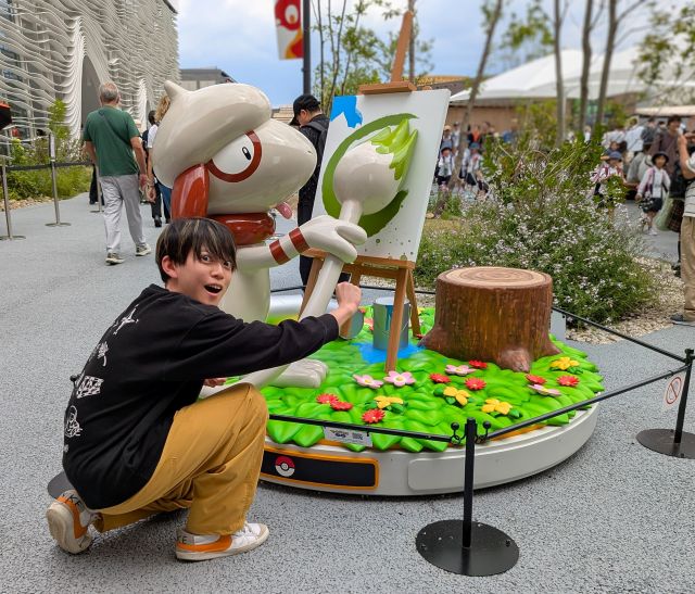 松丸亮吾、大阪・関西万博でドーブルのフォトスポットに感動