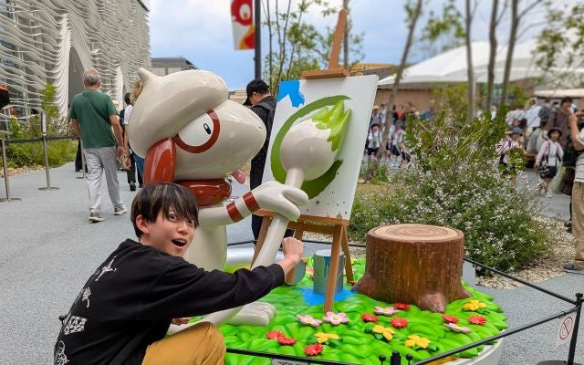 松丸亮吾、大阪・関西万博でドーブルのフォトスポットに感動