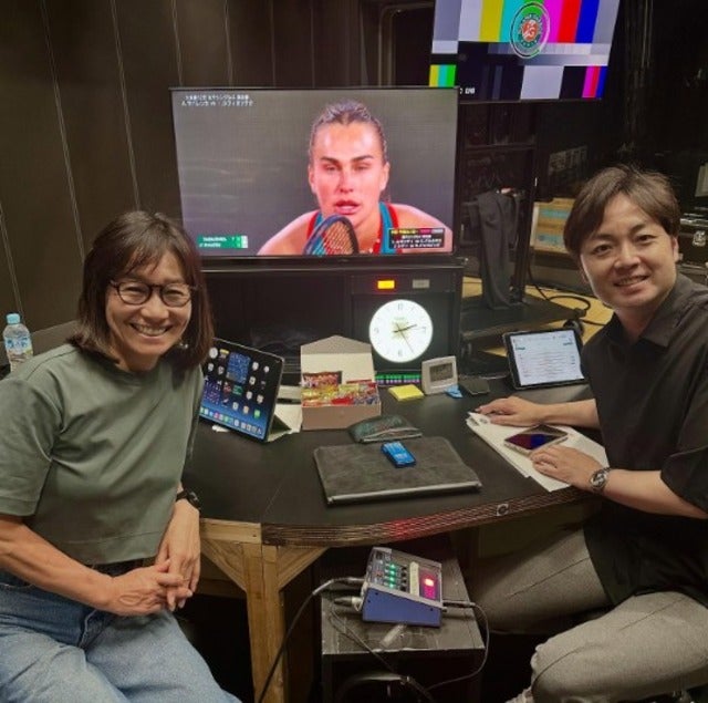 伊達公子が実況の横内アナと一緒に『Roland Garros2025』を解説！