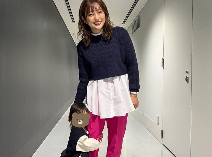 菊地亜美が最新親子ショット公開💓「0歳の時は仕事場まで連れて行って仕事してた」