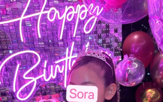 インフルエンサー・鈴木亜美が娘の誕生日を祝う「そらの人生がこの先も幸せで溢れますように」