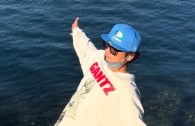 「バランス感覚エグい」上地雄輔、地元で見せた体幹ショットにファン驚き