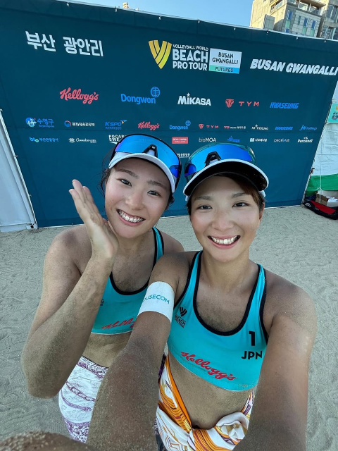 ペア・川崎菜々子と仲良しスマイル！中川知香、Beach Pro Tour 2025 FUTURES 釜山大会終えインスタ更新！