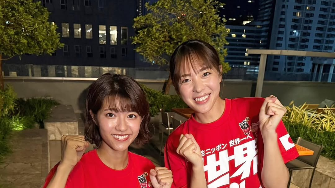 御手洗菜々アナ、タイ現地から女子日本代表戦を熱気たっぷりにリポート