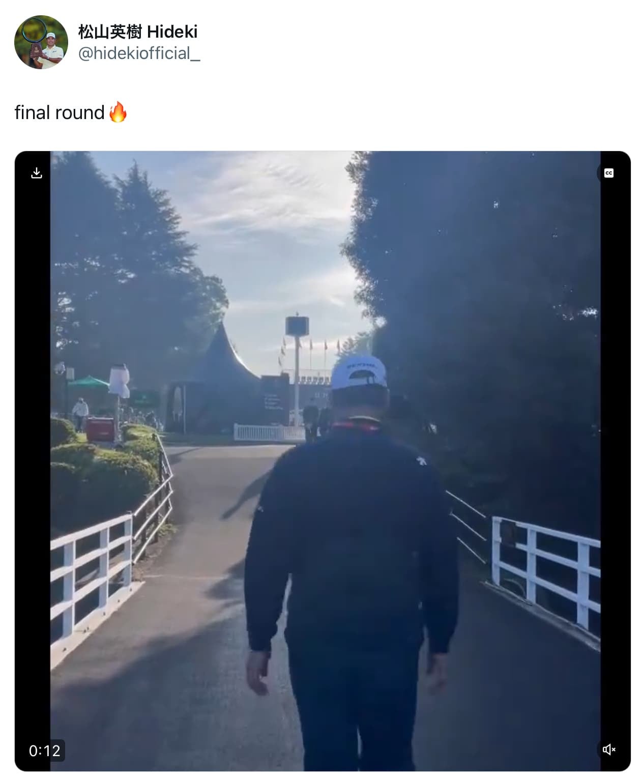 松山英樹「final round🔥」ZOZO CHAMPIONSHIP最終日