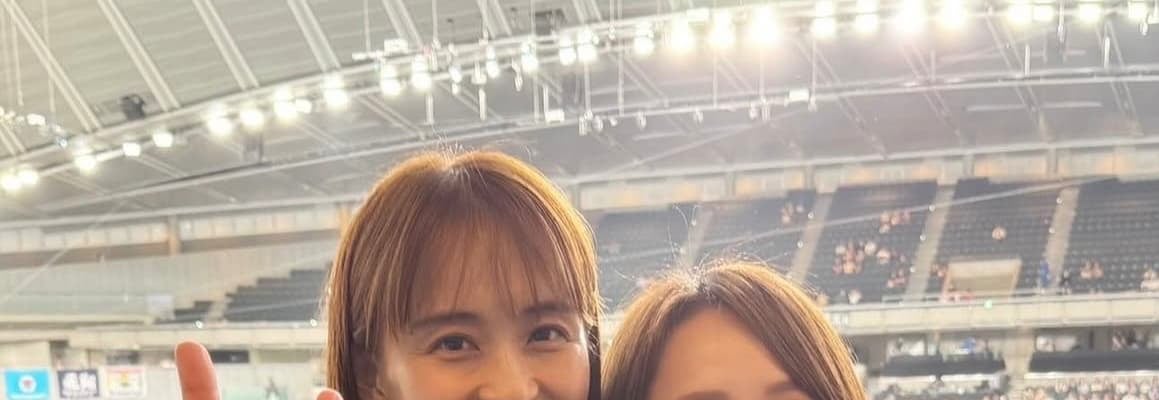 「可愛いツーショット」田中理恵＆村上茉愛、日体大OGコンビショットにファン歓喜！