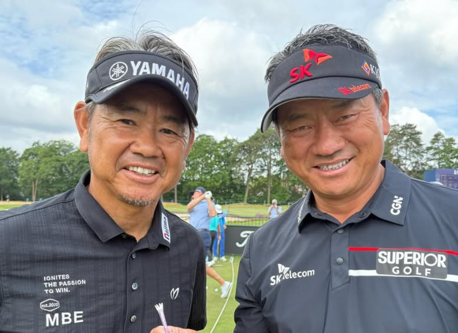 ISPS HANDAシニアオープン出場！藤田寛之、K.J.チョイとの息ぴったりツーショット披露