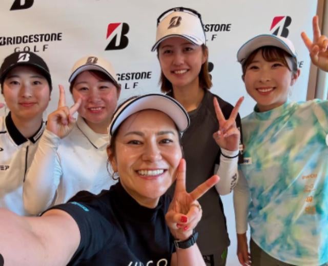 「未来のスターたちへ」宮里藍、ブリヂストンレディスでの座談会に参加