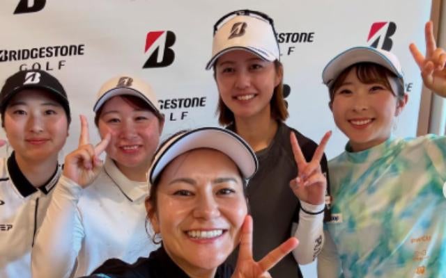 「未来のスターたちへ」宮里藍、ブリヂストンレディスでの座談会に参加