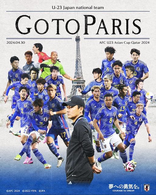 U23日本代表、パリ五輪出場が決定！8大会連続で出場権獲得