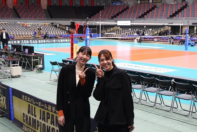 元女子バレー日本代表・江畑幸子、『天皇杯皇后杯決勝戦』で解説務める！あの元日本代表美人バレー選手との2Sも話題