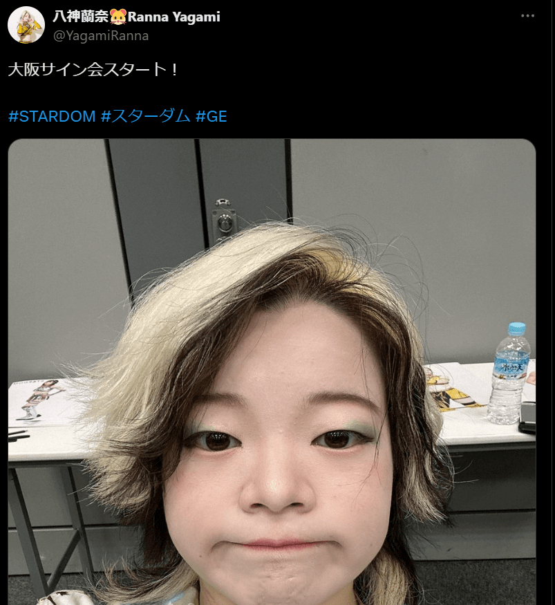 STARDOM 八神蘭奈、大阪サイン会スタート！