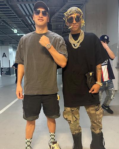 安保瑠輝也があの人気ラッパーと２ショット📷📷