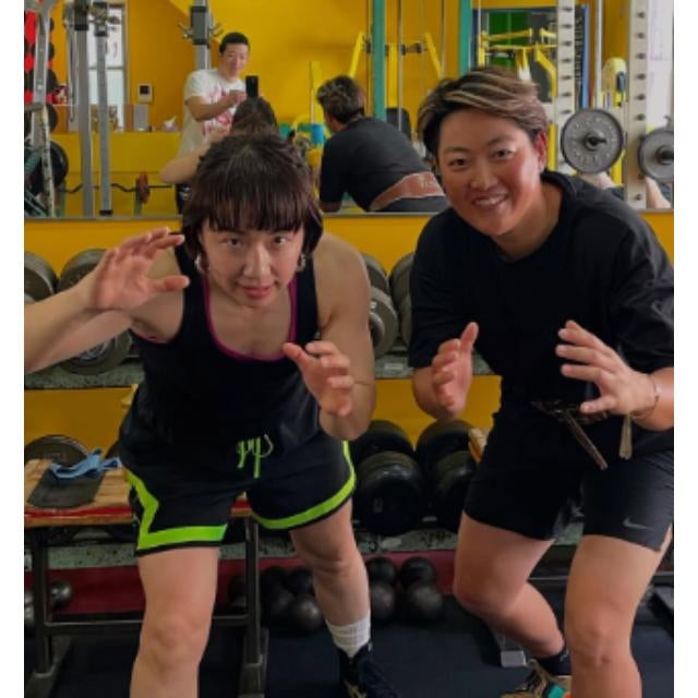 レスリング・浜口京子、工藤遥加と充実トレーニング！初優勝の祝福も