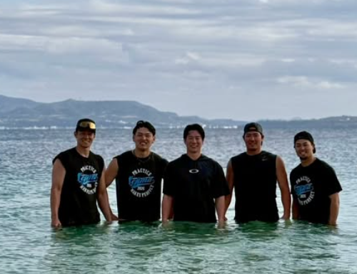 最高の環境で仕上げ　松本剛が伊江島自主トレ終了を報告