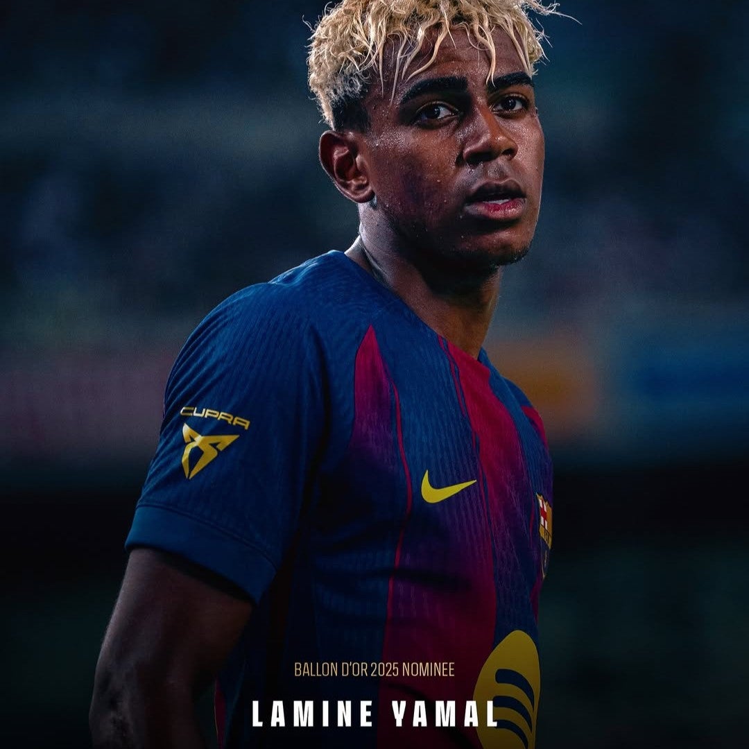 2025年バロンドールノミネート者発表される！男性部門はバルサからは4名が選出。18歳ヤマルは史上最年少受賞となるか？！