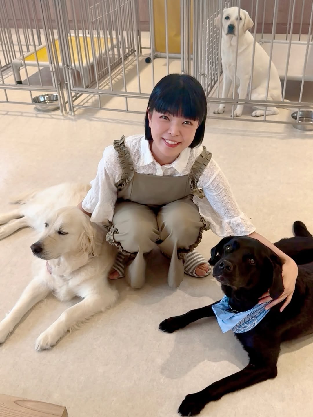 「素敵な時間をありがとうございました！」タレント兼モデル・彩羽真矢、関西盲導犬協会にて充実した時間を満喫