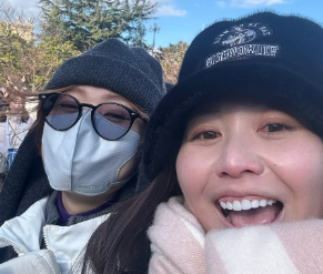 吉田弓美子、激寒＆激混みのディズニーシーを満喫！「筋肉痛バッキバキ」