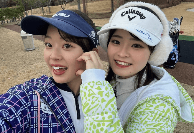 「最強コンビ！2人とも可愛い」OLゴルファー、美女プロゴルファーとの”甘々・2ショット”披露にファン・ドリーミング状態