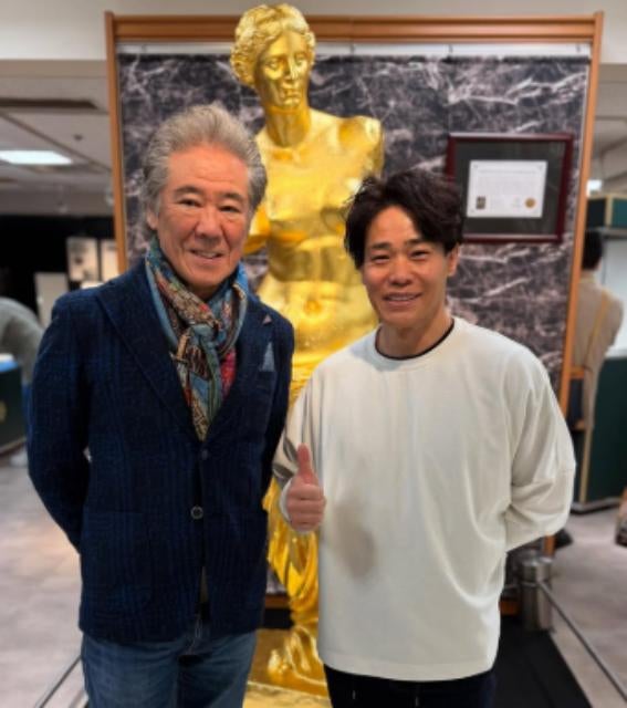 スピードスケート・清水宏保、札幌三越「大黄金展」へ！西岡徳馬さんとの特別なひととき