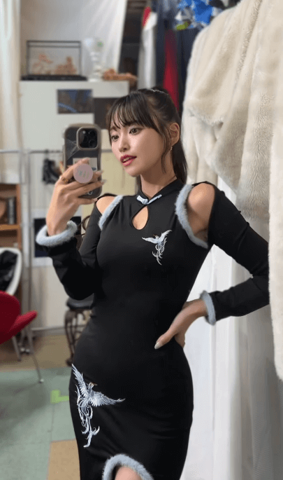 人気モデル・引地裕美、ブラックチャイナドレスのムービーでファンを一斉に魅了する！