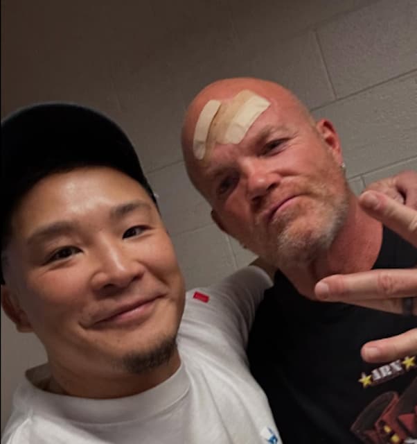 KUSHIDA、ZERO1時代の憧れのレスラーと対面！『この出会いに感謝』