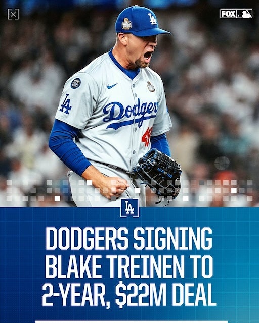 「WS制覇に貢献」ドジャース・トライネンと2年総額33億円で再契約！