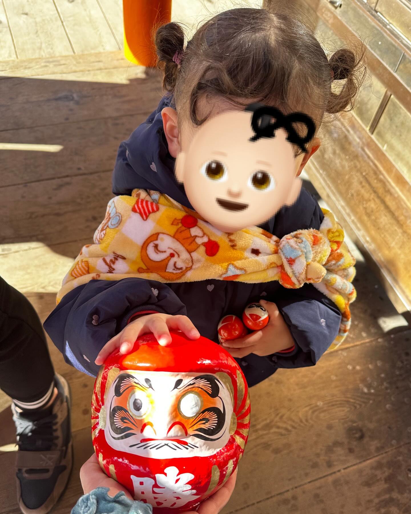 阪神・期待の大砲が愛娘と「勝ちダルマ」で話題の勝尾寺へ！「かっこいいパパですね」