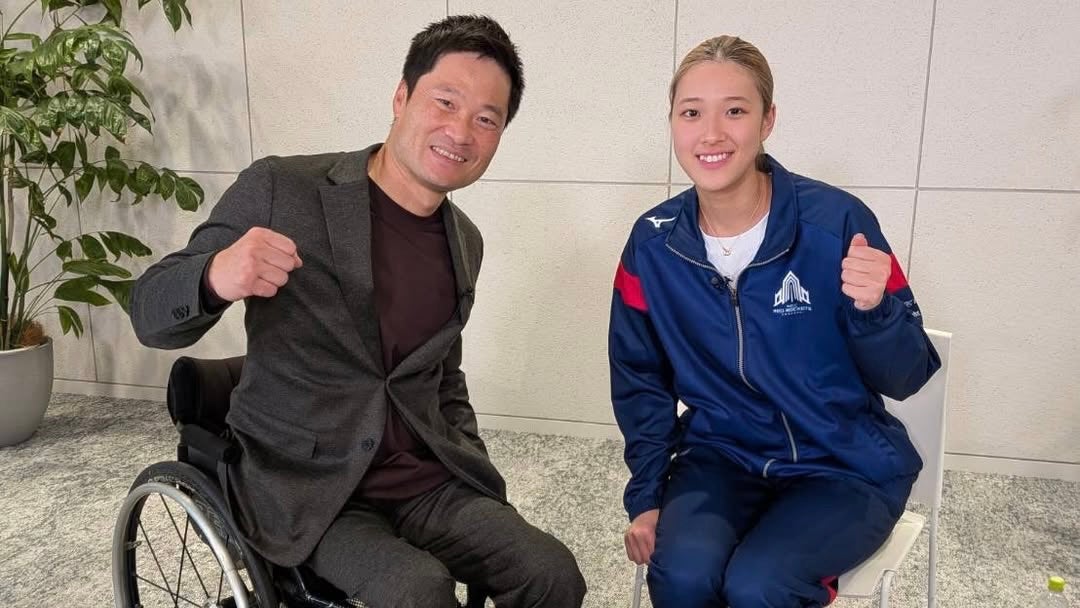 佐藤淑乃、車椅子テニス界のレジェンド・国枝慎吾氏と対談