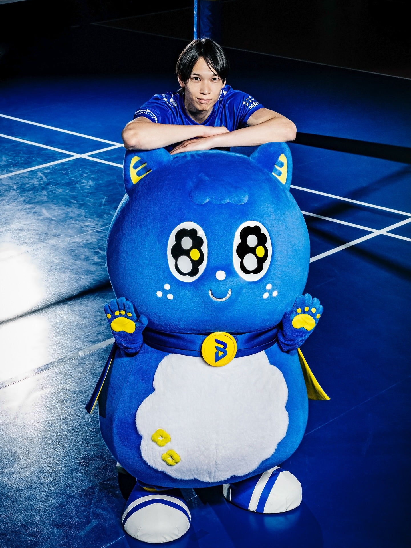 大阪ブルテオン、パピネスくんと主力選手のコラボショット公開にファン悶絶