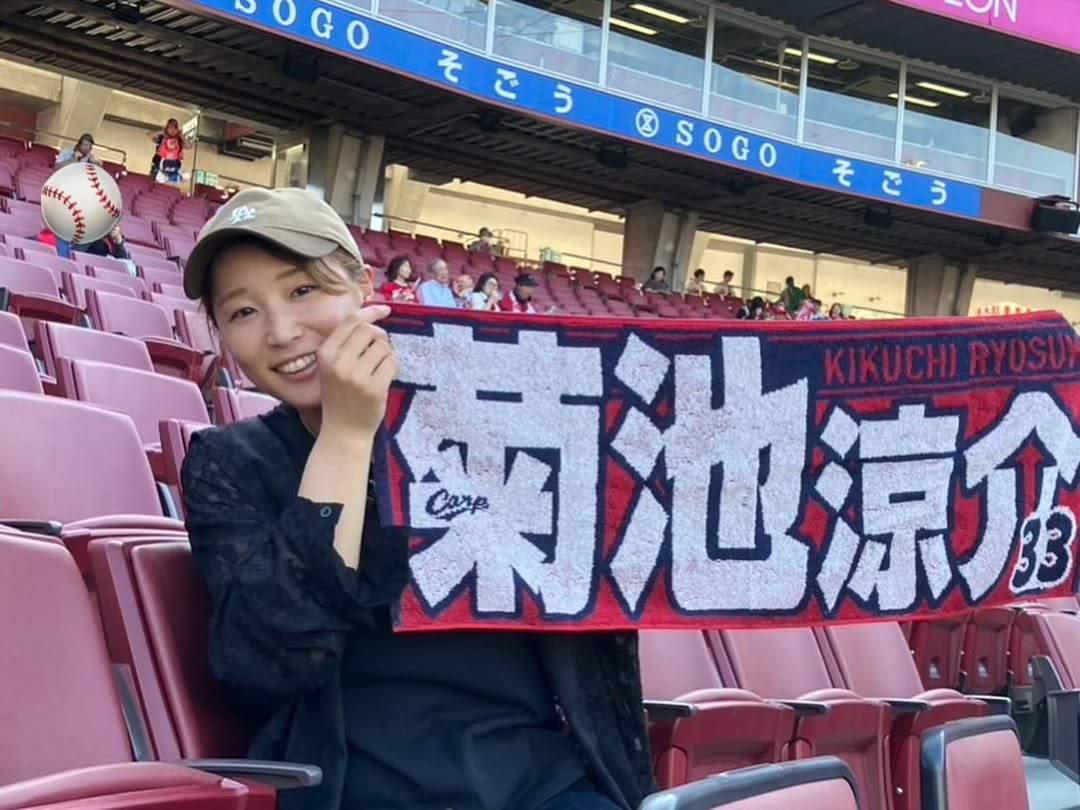 元ソフトボール日本代表が野球観戦を楽しむ「現地応援やっぱたのしい」