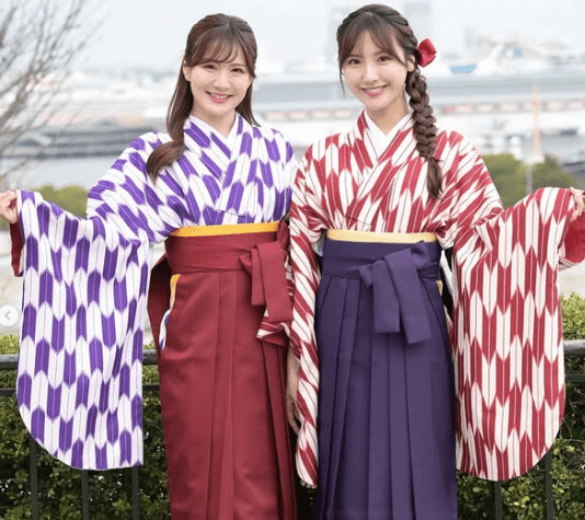 「はいからさんが、御二方！」現役女子大生Rクイーン、ダブル美女の“大和撫子ショット“を公開しファン夢中に！「美しい」