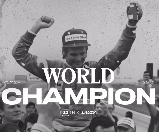 F1 ニキ・ラウダが頂点に立った瞬間、フェラーリが誇る伝説の王者の姿