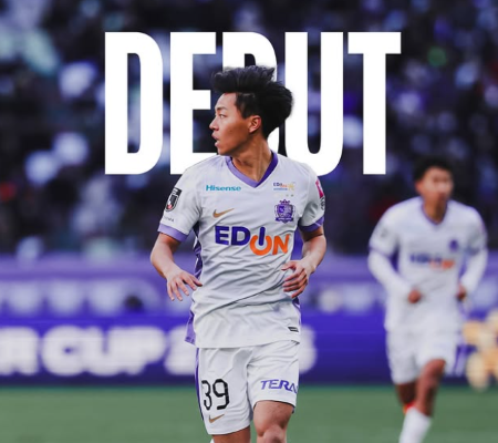 サンフレッチェ広島の大型ルーキー・中村草太がデビュー