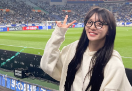 宮原華音、日本代表戦を生観戦「スポーツはやっぱり“生”が最高」