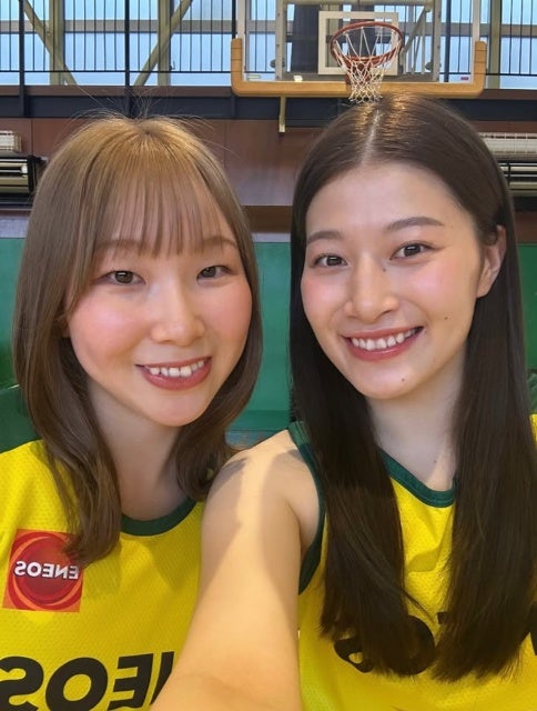 「美人すぎて幸」ENEOSサンフラワーズ・三田七南と星杏璃の恒例ツーショットにファン歓喜！