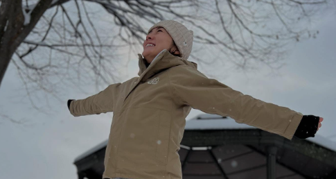 星野真里、初雪にはしゃぐ投稿にほっこり「ママだって特権よ！」