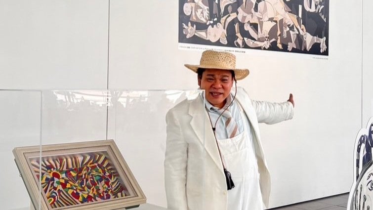 ジミー大西の新作がOPAM美術館に登場！「やってるやってる」巨匠の力作にファン熱視線