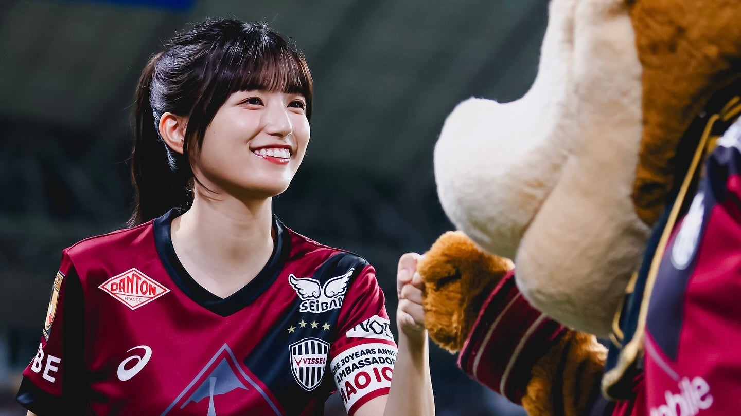 五百城茉央、ヴィッセル神戸ホーム戦に登場　Jリーグ公式が紹介した“負けないおき”