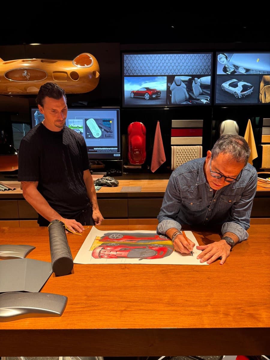 イブラヒモビッチ、新たなフェラーリを誕生日プレゼントに製作中と投稿