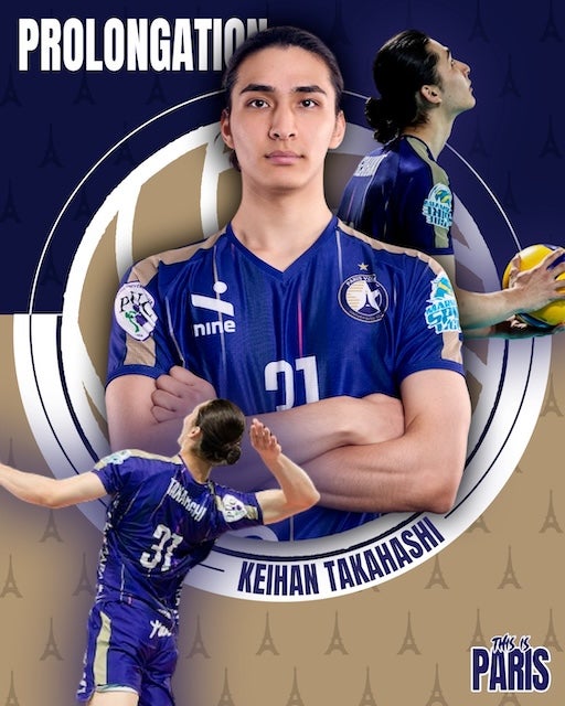 パリ・バレーが高橋慶帆との契約更新を発表「チームに欠かせぬ存在」